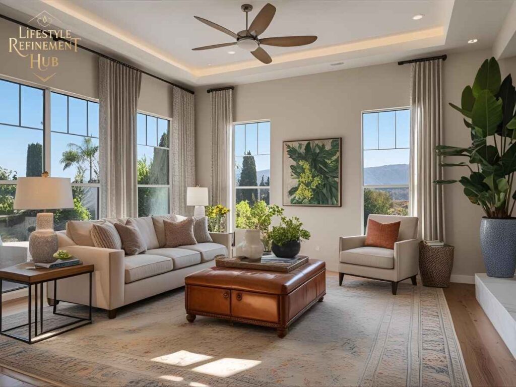 Pocket-Greenhaven Electrical Panel Modernization in Los Angeles 2 Spacious living room in Los Angeles with new Pocket-Greenhaven electrical panel installation