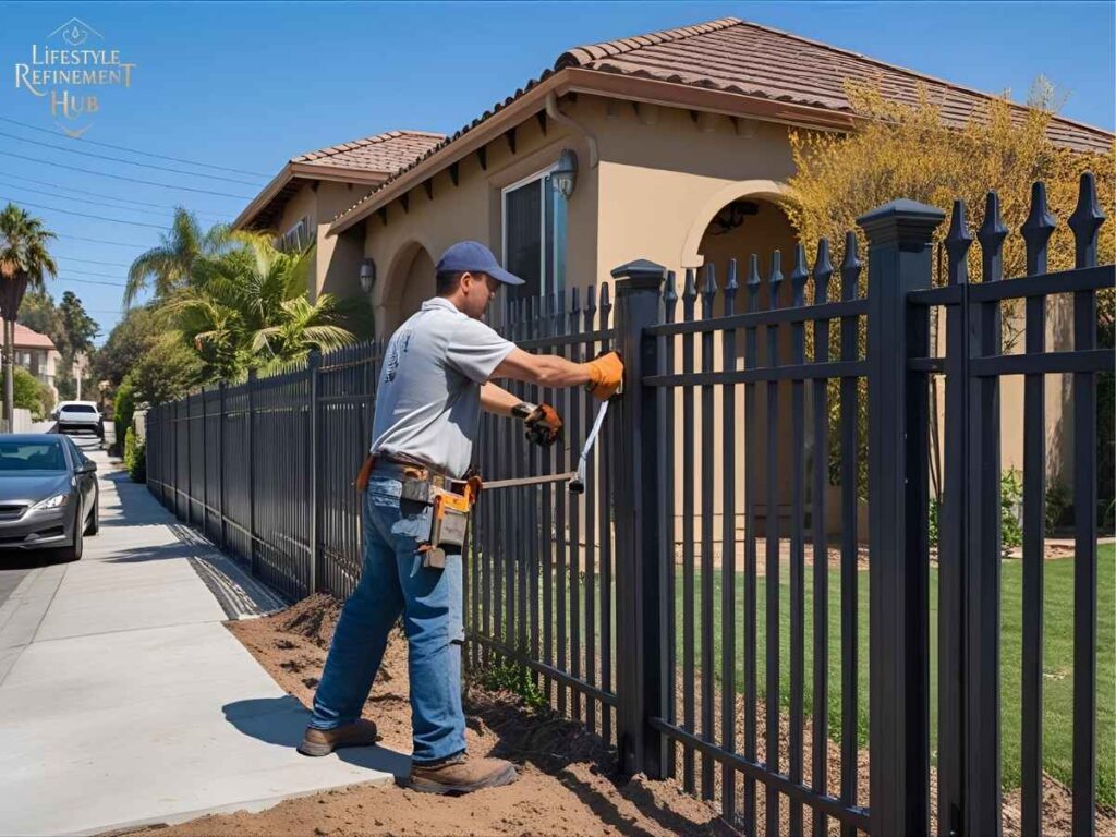Choosing a Handyman for Linda Vista Odd Jobs in Los Angeles 2 Handyman fixing fence for Los Angeles home in Linda Vista neighborhood