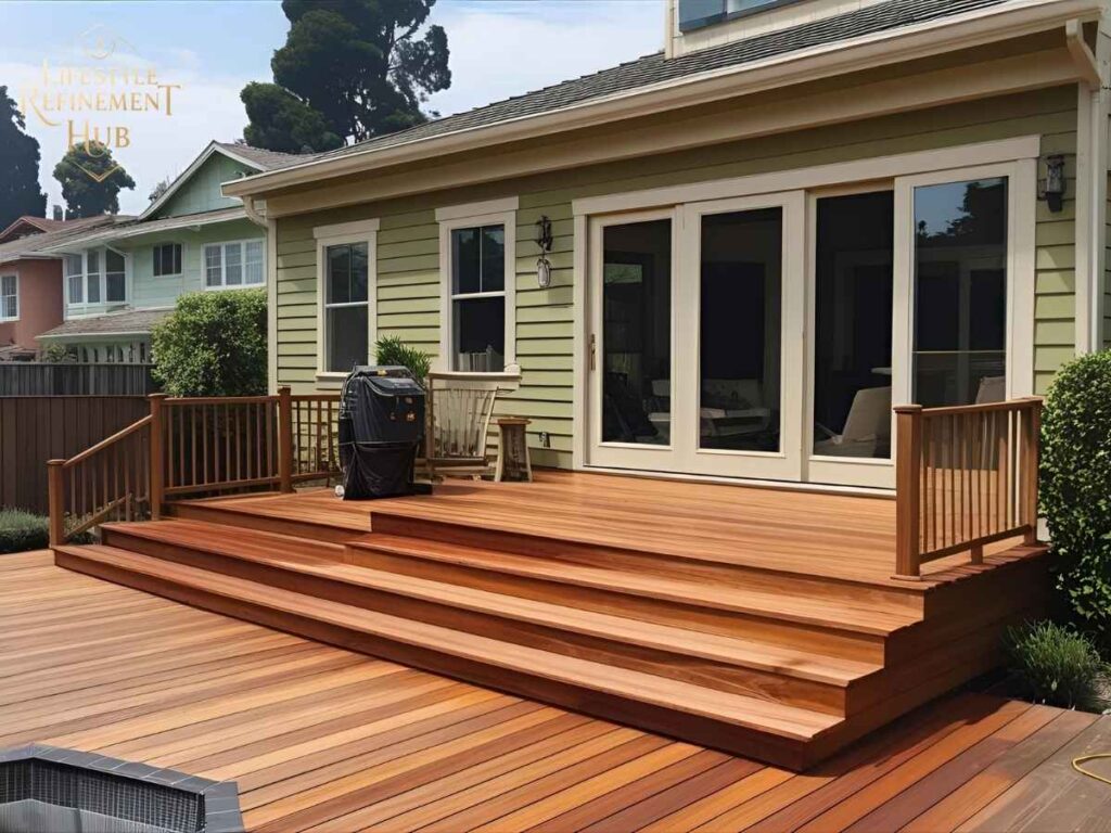 Professional deck staining in Bernal Heights, Los Angeles for moisture protection